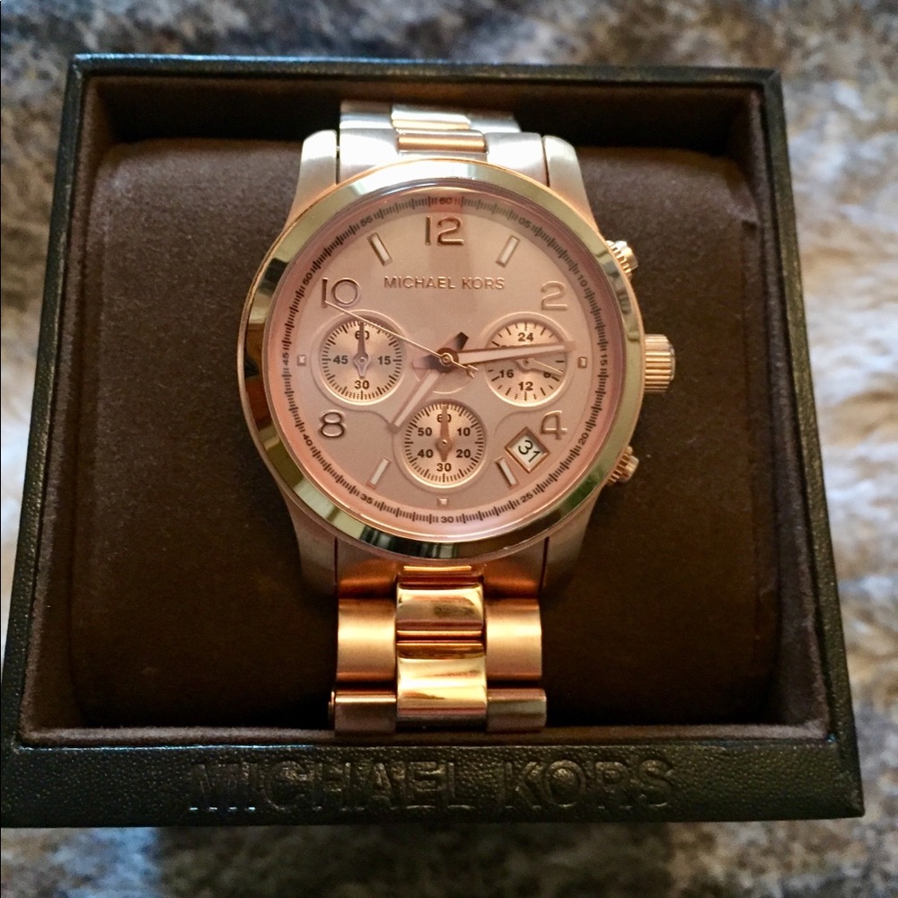 Michael Kors Chronograph Rose Gold Watch